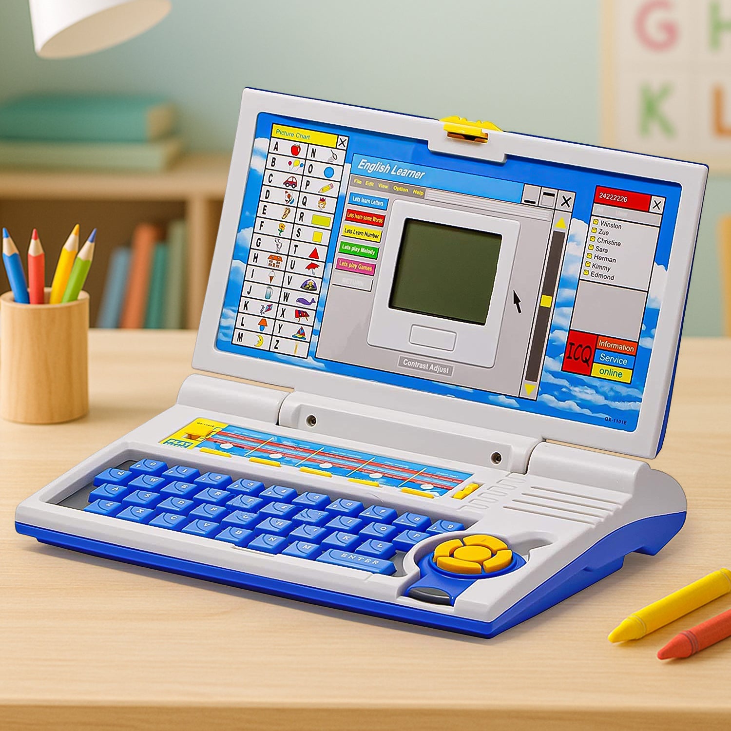 English Learning Laptop Toy – 20 Educational Activities for Kids