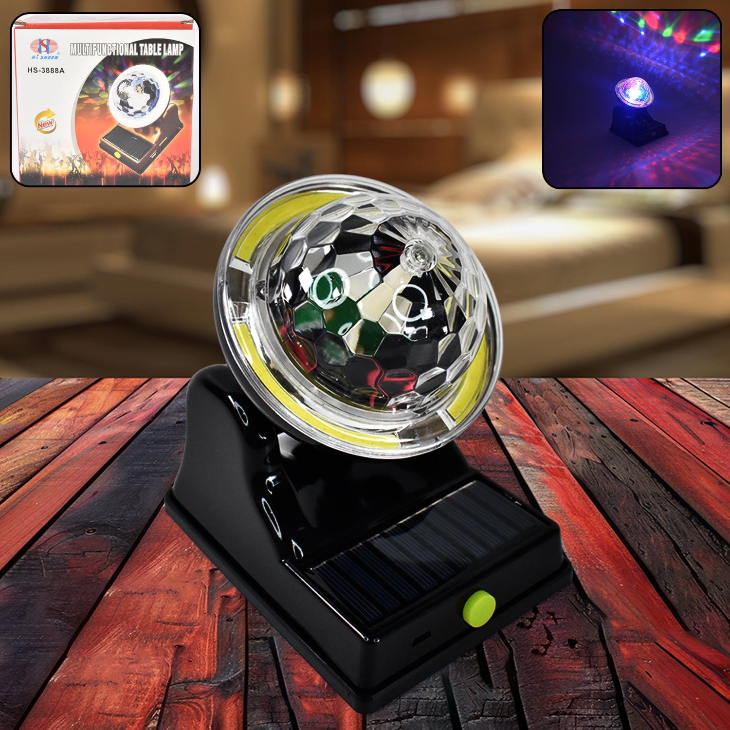 Multifunctional Solar Party Disco Light – 2 Modes (1 Pc)