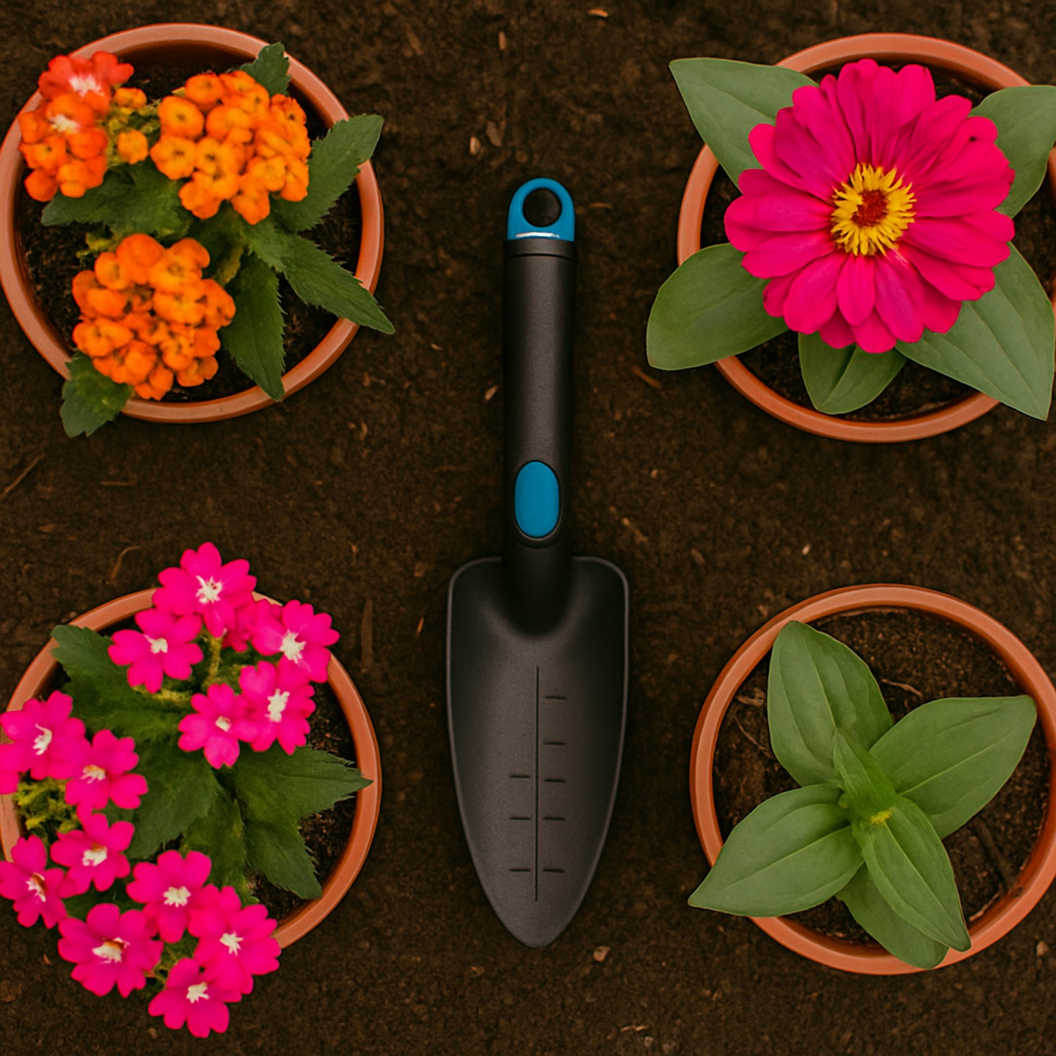 Heavy-Duty Garden Hand Trowel with Depth Marks (1 Pc)