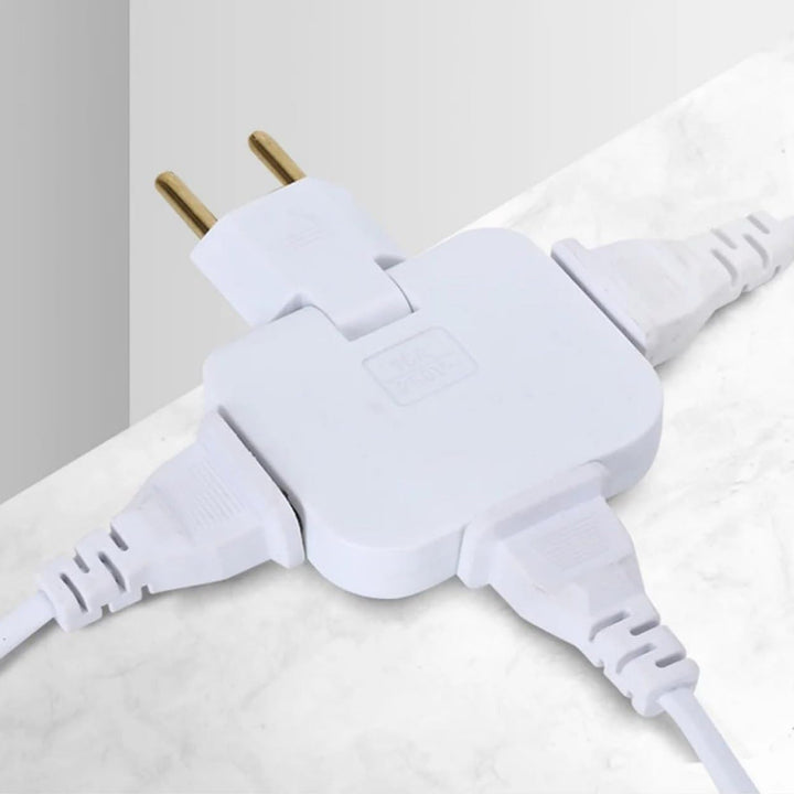 Wireless 3-in-1 Foldable Wall Plug Adapter Socket Converter (1 Pc)
