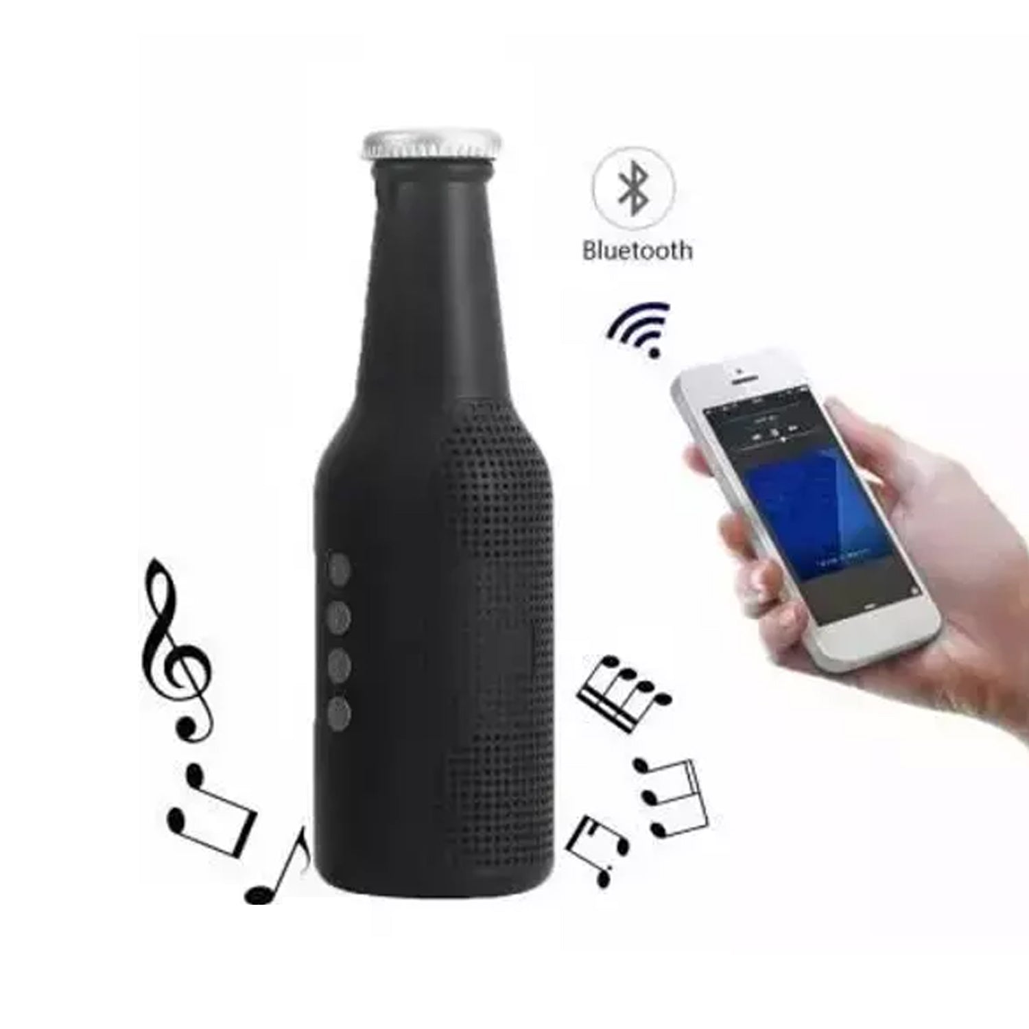 Bottle Shape Bluetooth Speaker, Weatherproof, USB Rechargeable, FM, AUX
