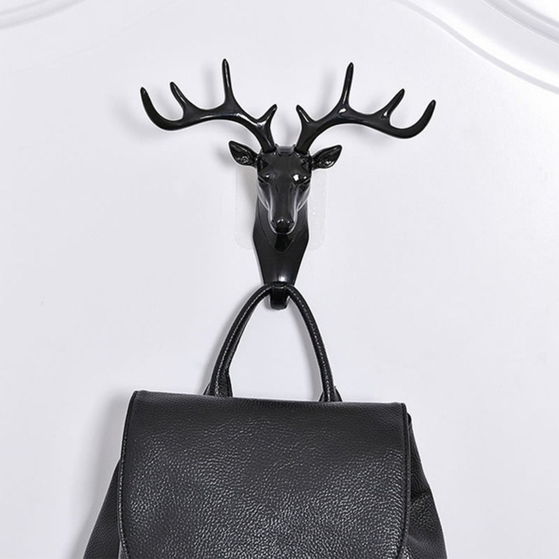Deer Head Wall Hook Hanger – Self-Adhesive Door Hook for Coat, Keys, & Accessories