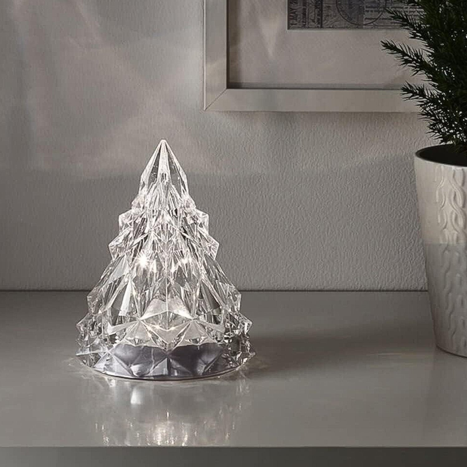 Iceberg Pyramid Tea Light Candle – Decorative & Elegant (1 Pc)
