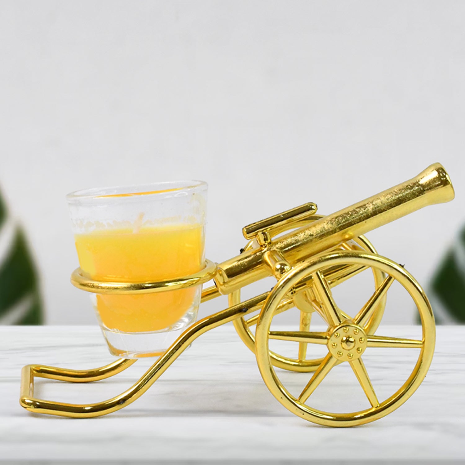 Top Cannon Tealight Candle Holder – Elegant Home Decor (1 Pc)
