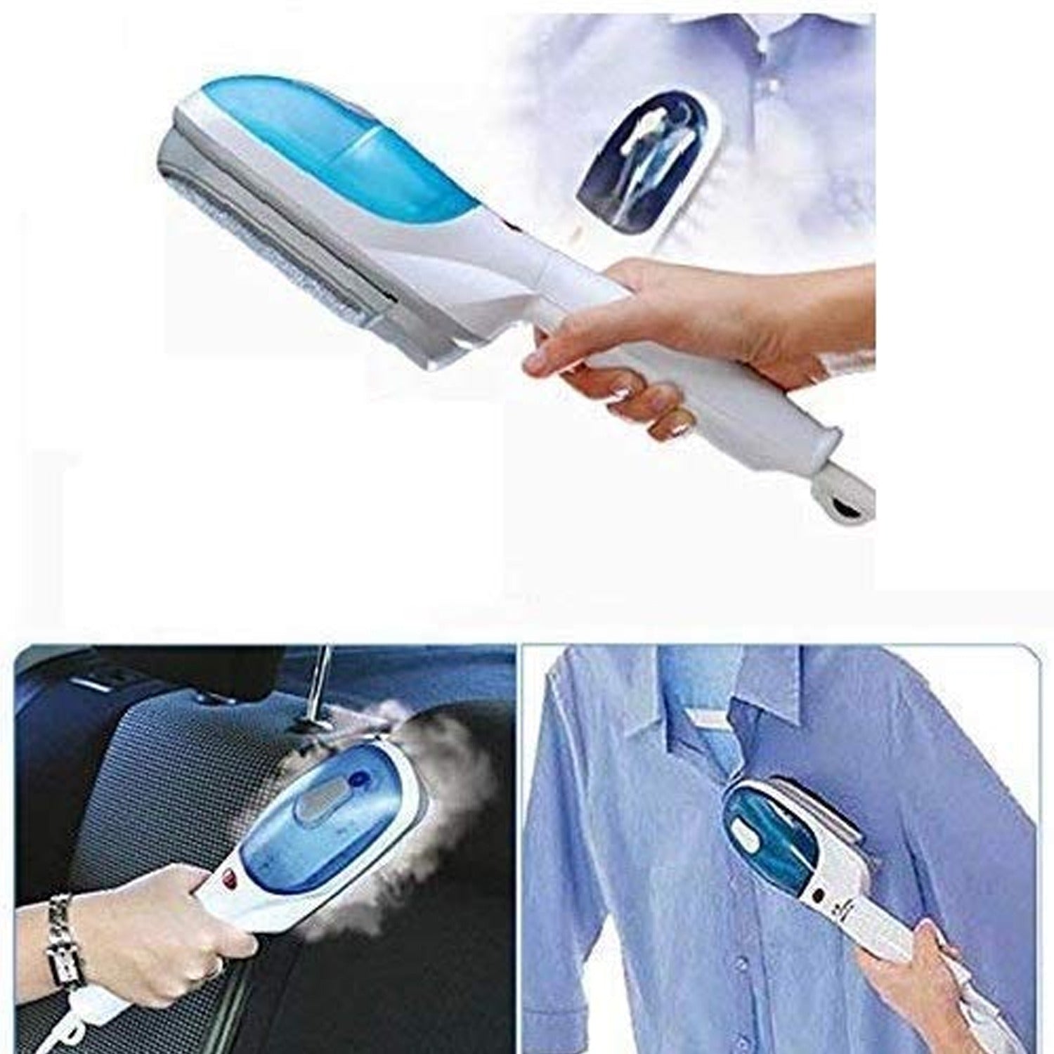 Portable Steam Iron & Garment Steamer – Handheld Crease Remover (1 Set)