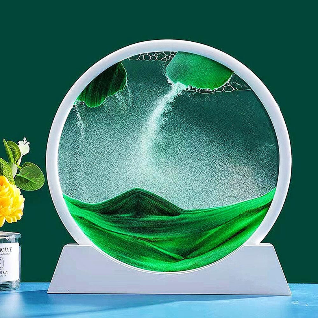 3D Moving Sand Art Frame – Relaxing Motion Table Decor (1 Pc)