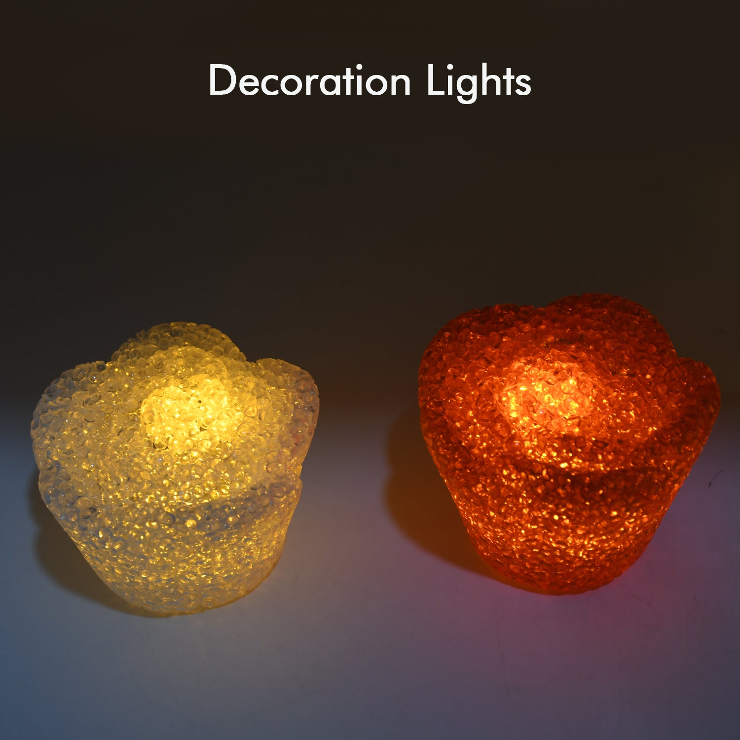 Multi-Shape LED Crystal Night Light Lamps – 6 Pc Set
