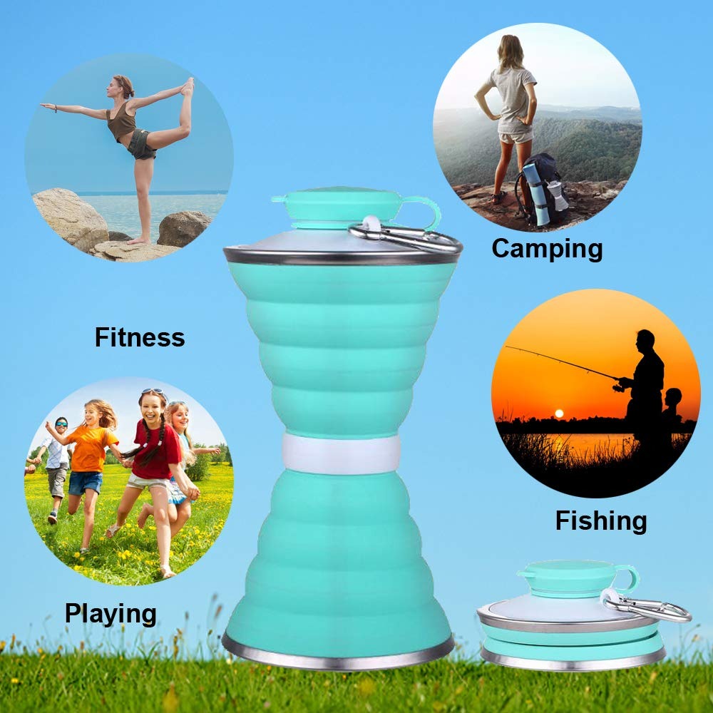 BPA-Free Silicone Travel Water Bottle – Leak-Proof, Collapsible, Refillable