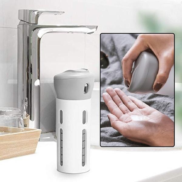 4-in-1 Travel Dispenser Bottle Set – Refillable Cosmetic Containers