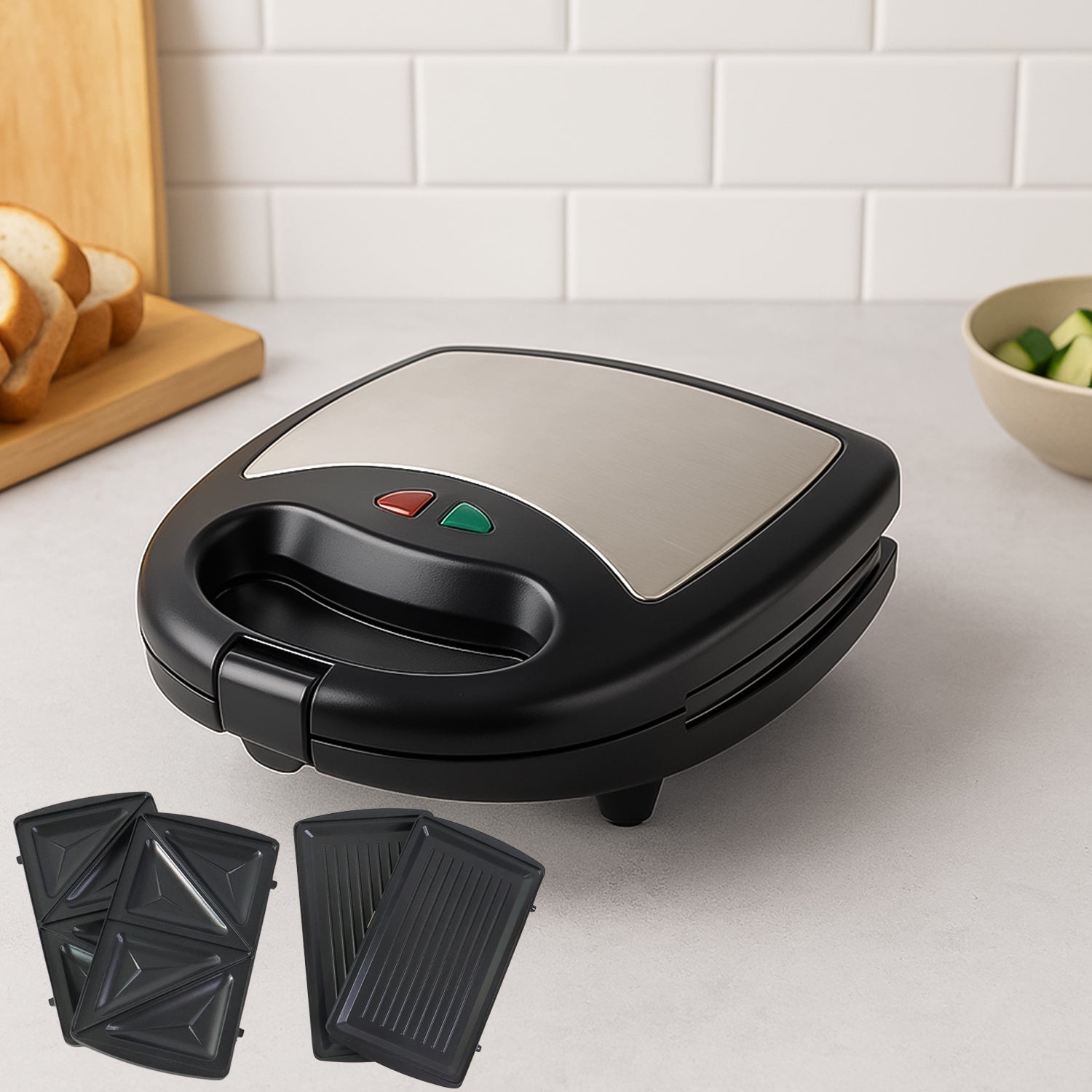 Orbit Sandwich Maker - 800W, Interchangeable Plates, 1 Pc
