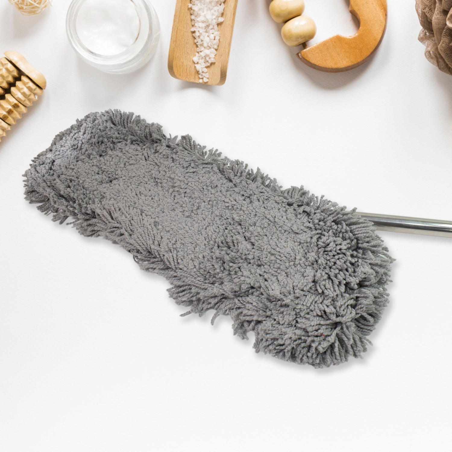 Large Wet & Dry Cotton Pad Floor Mop with Long Aluminum Handle