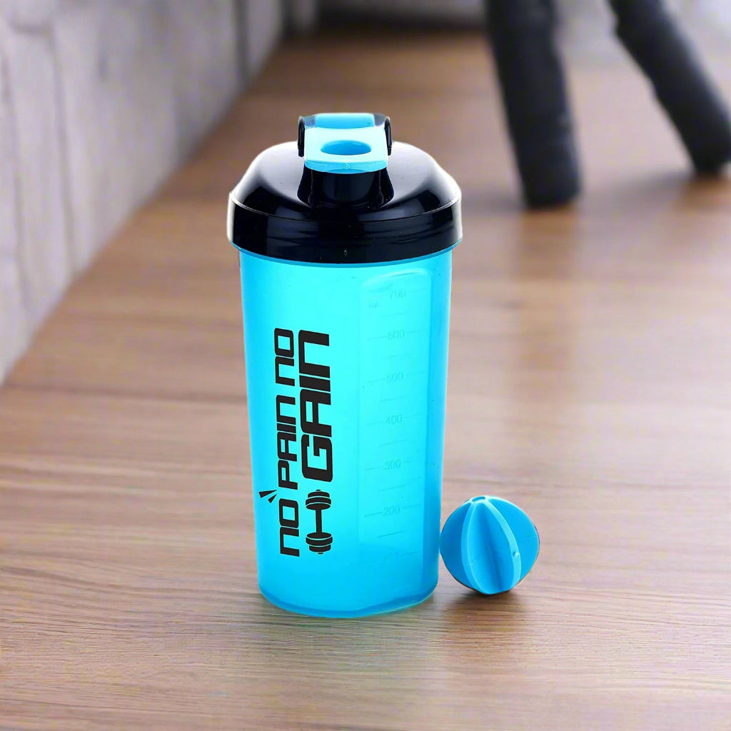 700ml Protein Shaker Bottle with 3-Compartment Powder Storage – Gym Blender