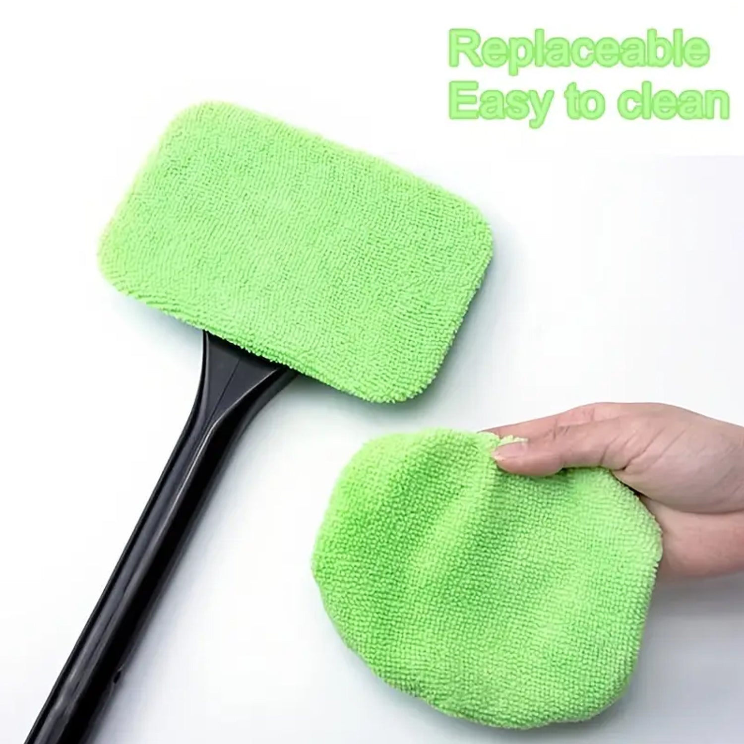Car Windshield Glass Cleaner with Microfiber Wiper (38cm, 1 Pc)