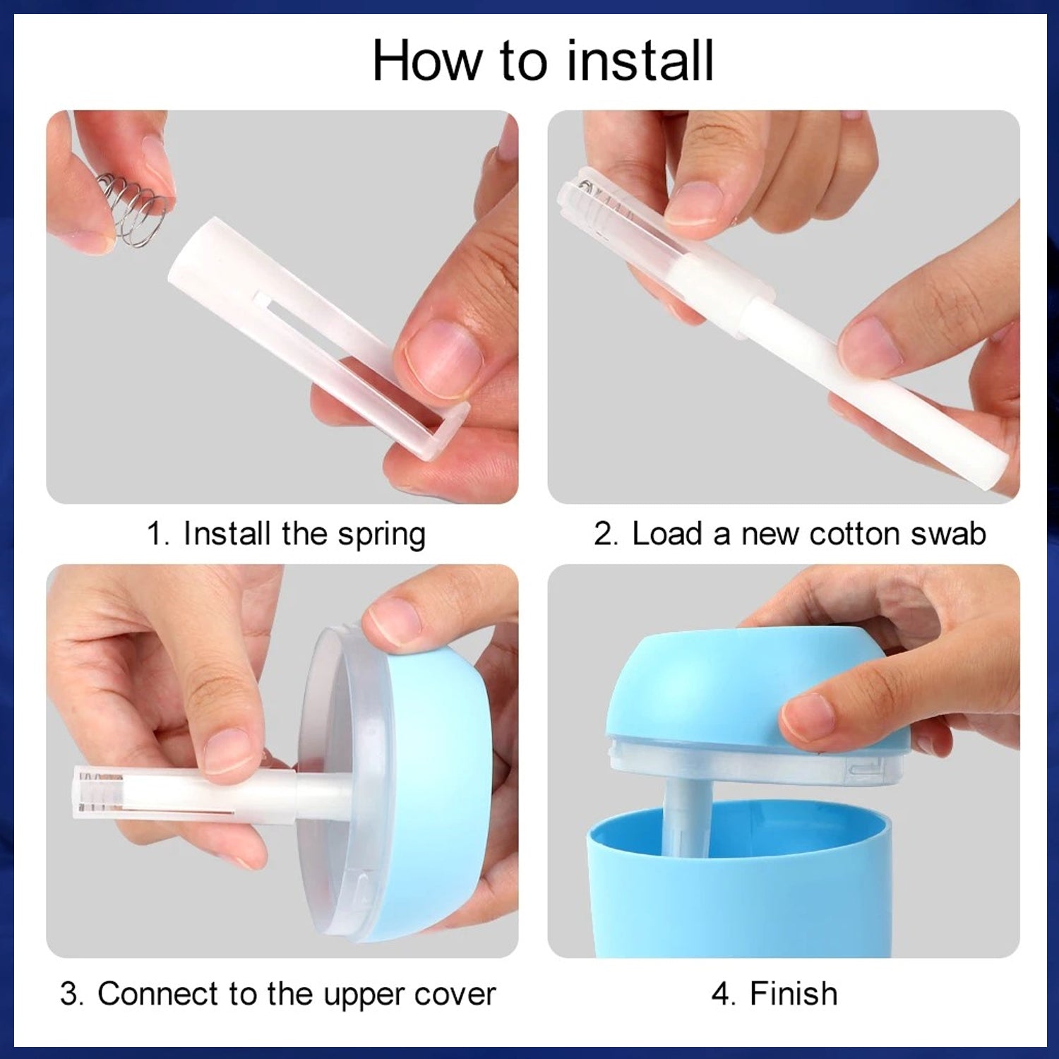 Portable Mini USB Humidifier with Light – 250ml Cool Mist for Home