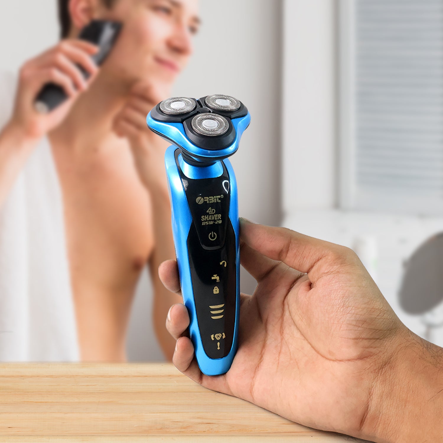 Orbit 4D Rechargeable Electric Shaver – Smooth Shave (1 Pc)