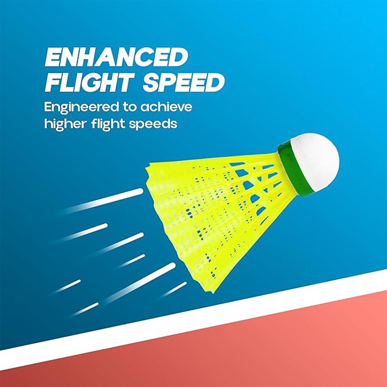 KNX Durable Plastic Shuttlecock Set – 6 Pieces for All Players