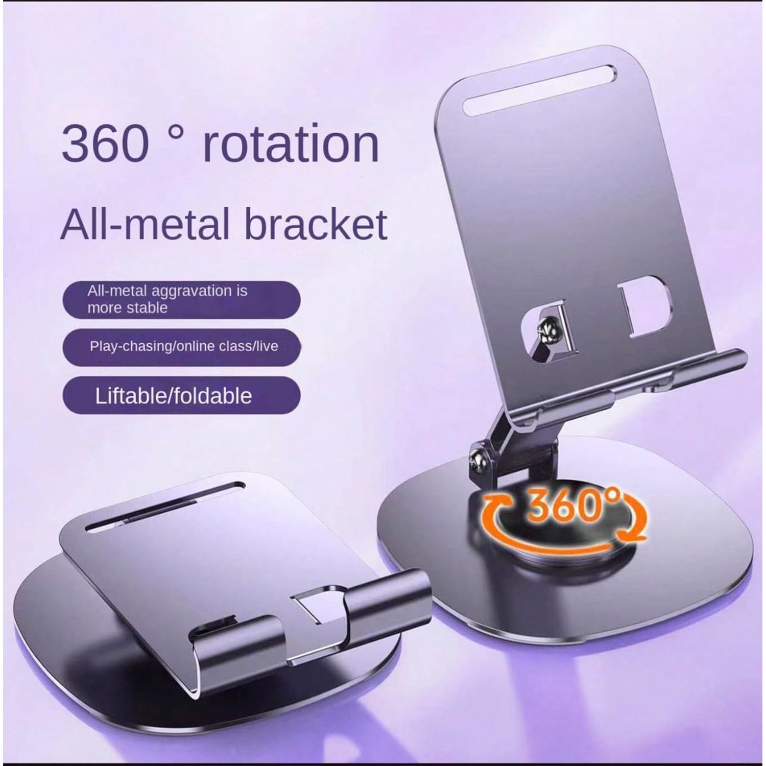 360° Rotatable Foldable Mobile Stand Adjustable Holder 1 Pc