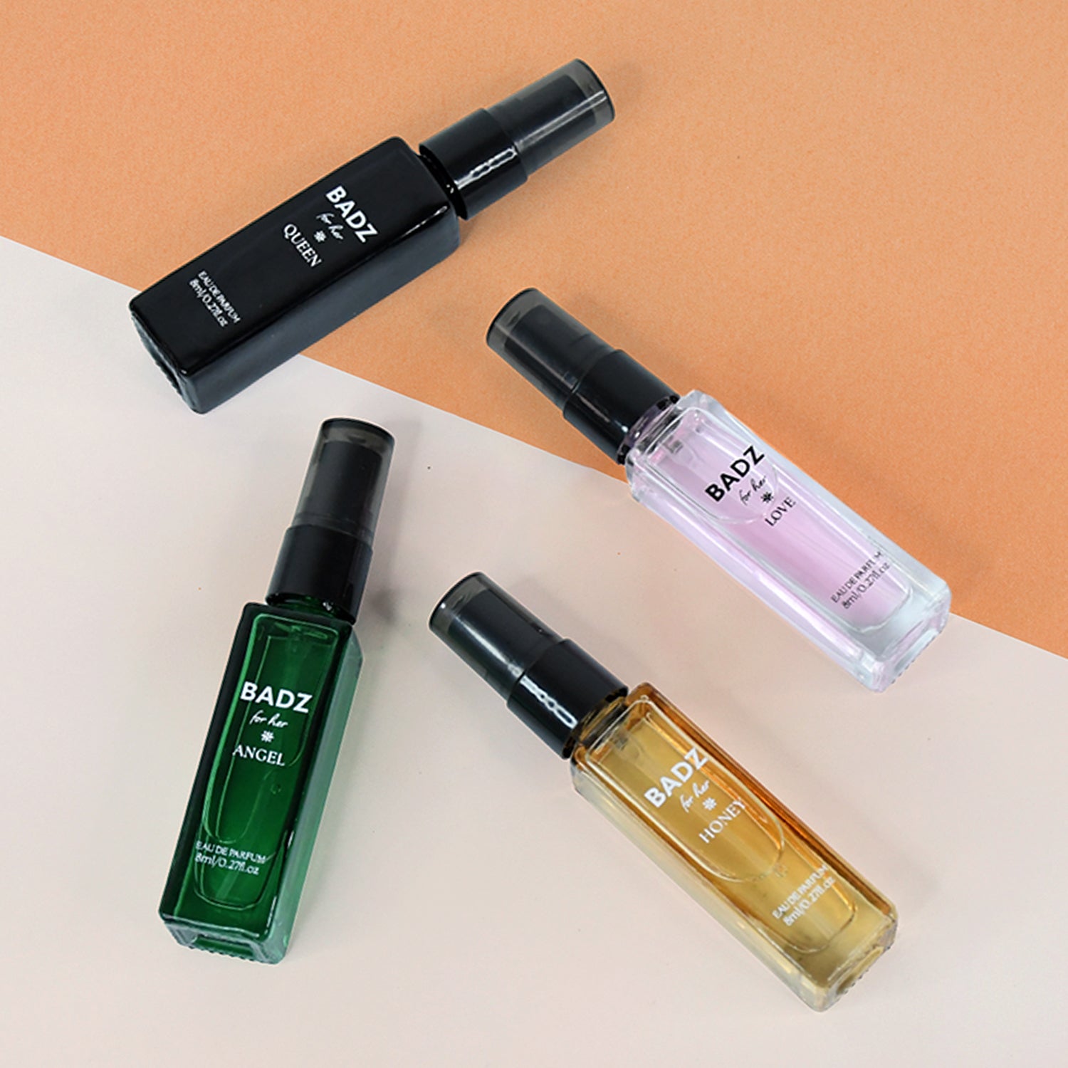 Set of 4 Mini Perfume Sprays – 8ml Mixed Fragrances