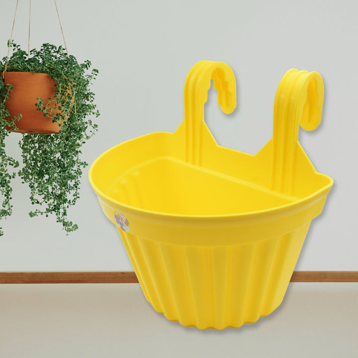 Multicolor Hanging Plastic Planter – Indoor/Outdoor Gardening