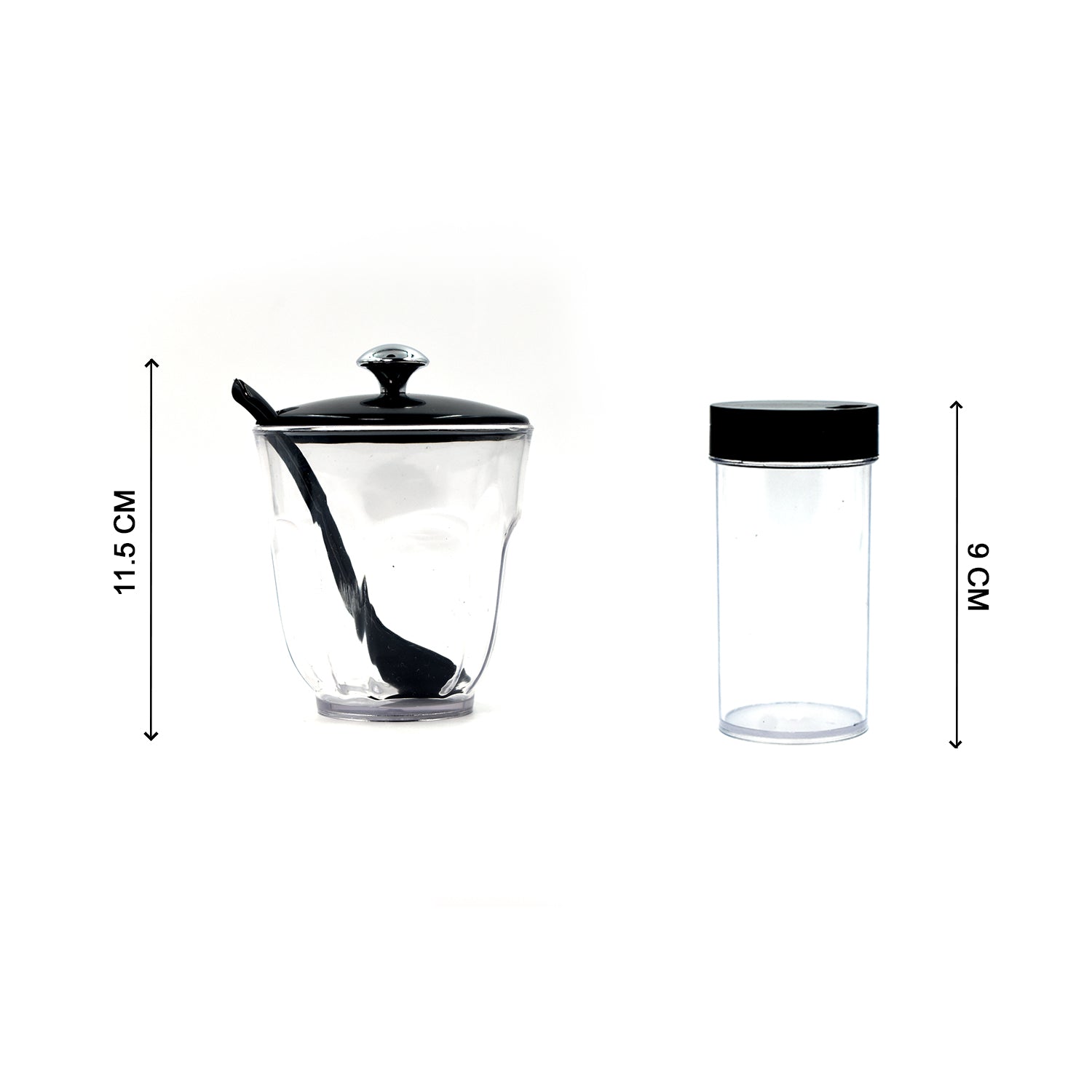 Ganesh Rendy Condiment Set with Transparent Spice Jar (Plastic)