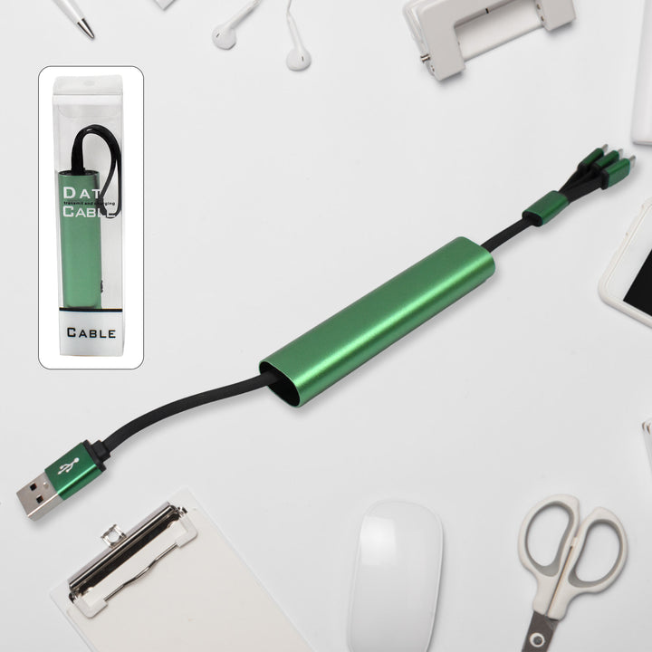 3-in-1 Extendable Charging & Data Cable – Fast Sync (1 Pc)