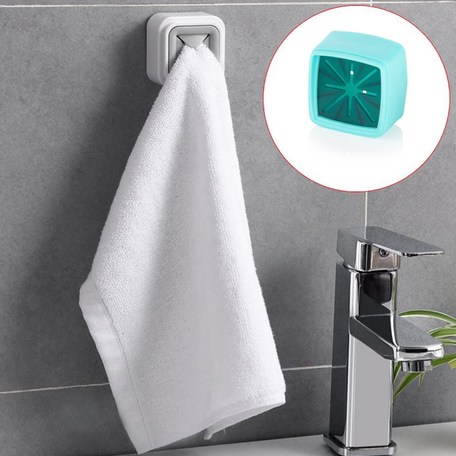 4-Pc Towel Holder Set – Ideal for Bathroom Towel Hanging & Storage