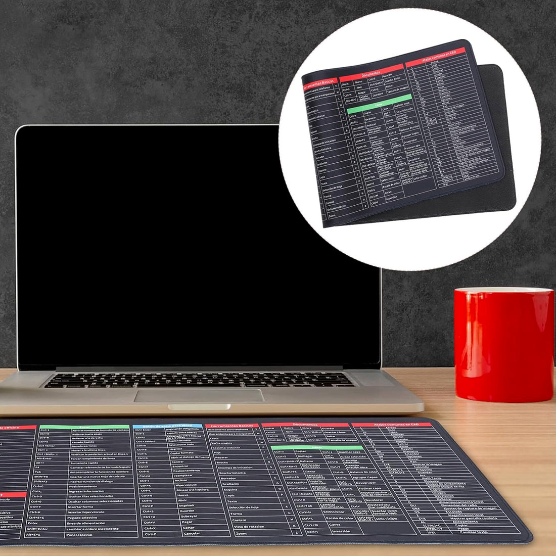 Super Large Anti-slip Keyboard & Mouse Pad Mat for Desk (80x30 cm)