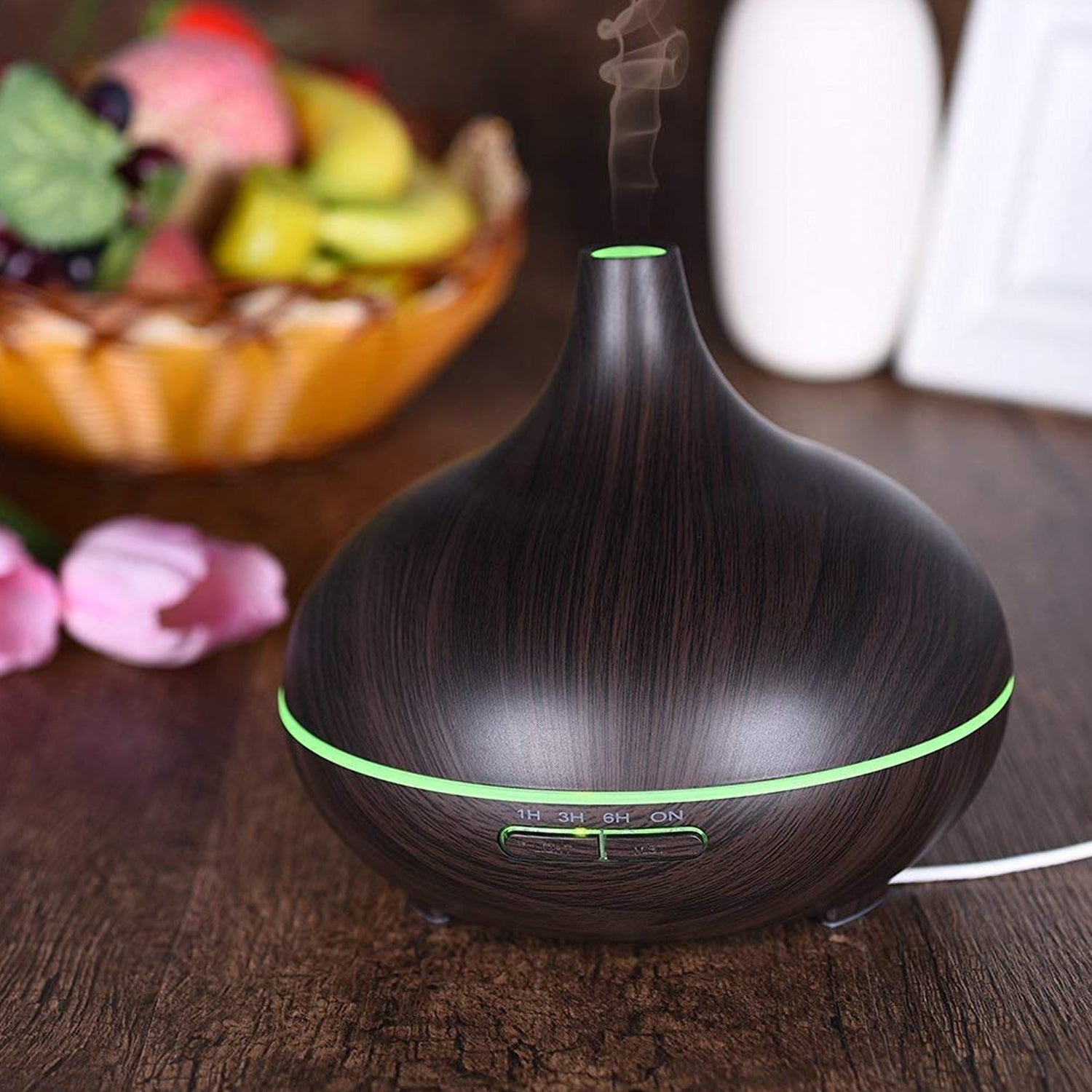 Aromatherapy Humidifier with 7 LED Colors & Remote Control (500ml)