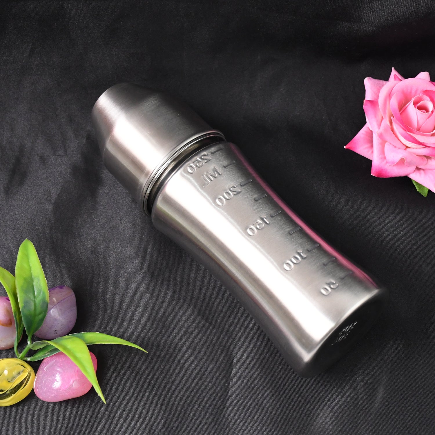 Ganesh Stainless Steel Baby Feeding Bottle – 250ml, BPA-Free