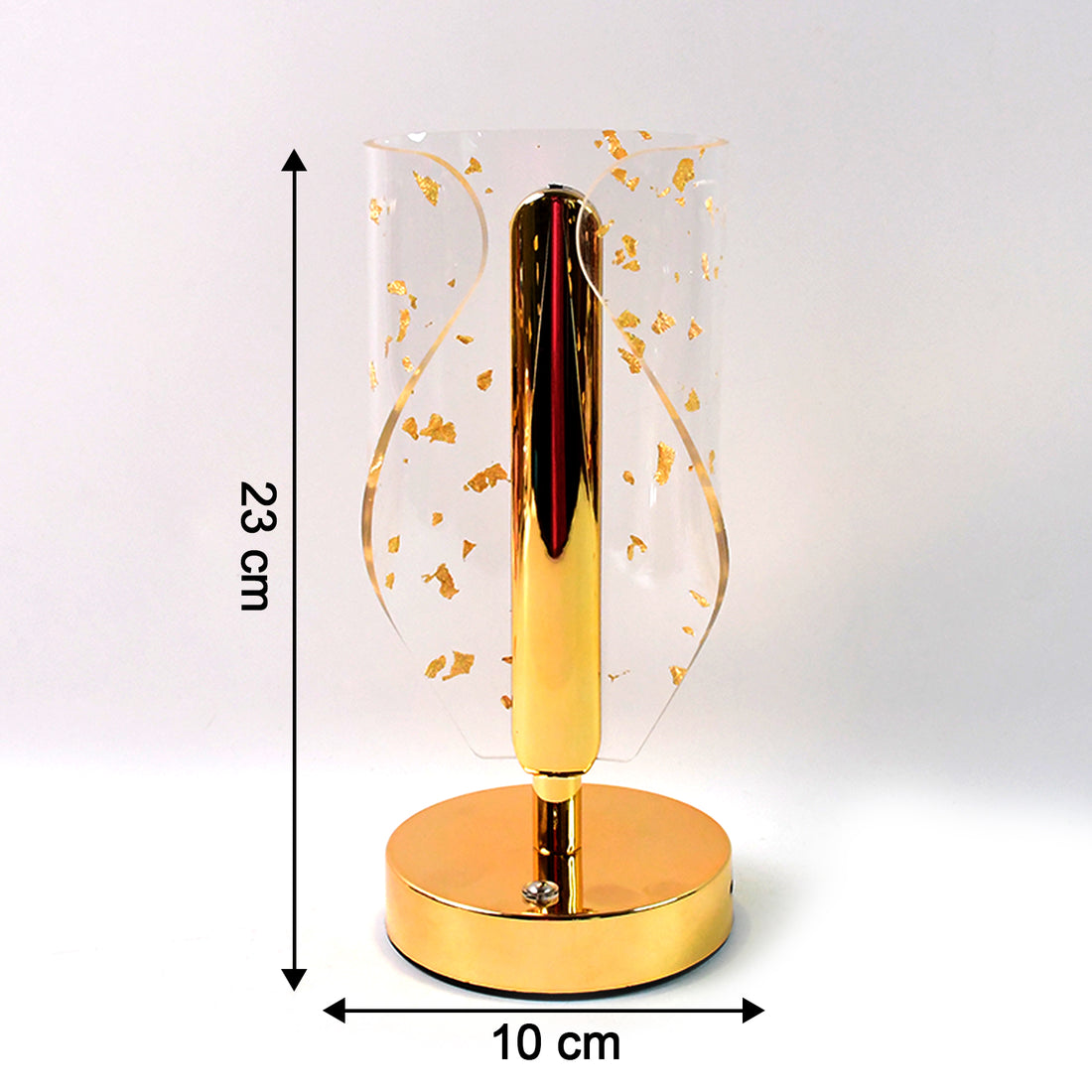 Luxury Golden Leaf Crystal Table Lamp – Elegant Home Lighting (1 Pc)