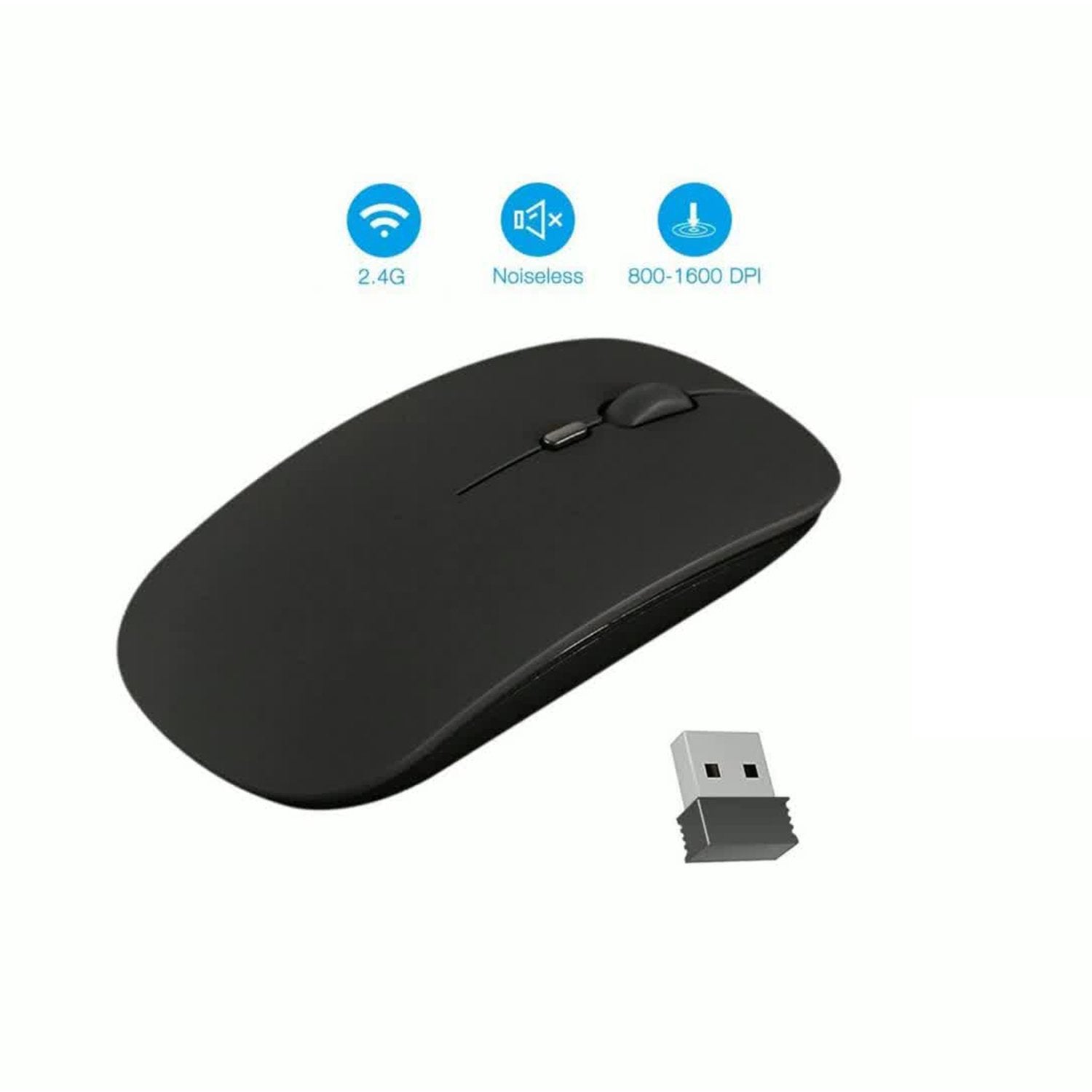 Wireless Mouse for Laptop, PC, Mac, iPad Pro & Computer (1 Pc)