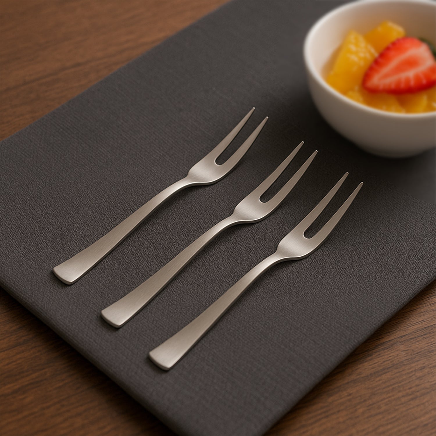 Apex 6-in-1 Stainless Steel Fruit Fork Set for Dining