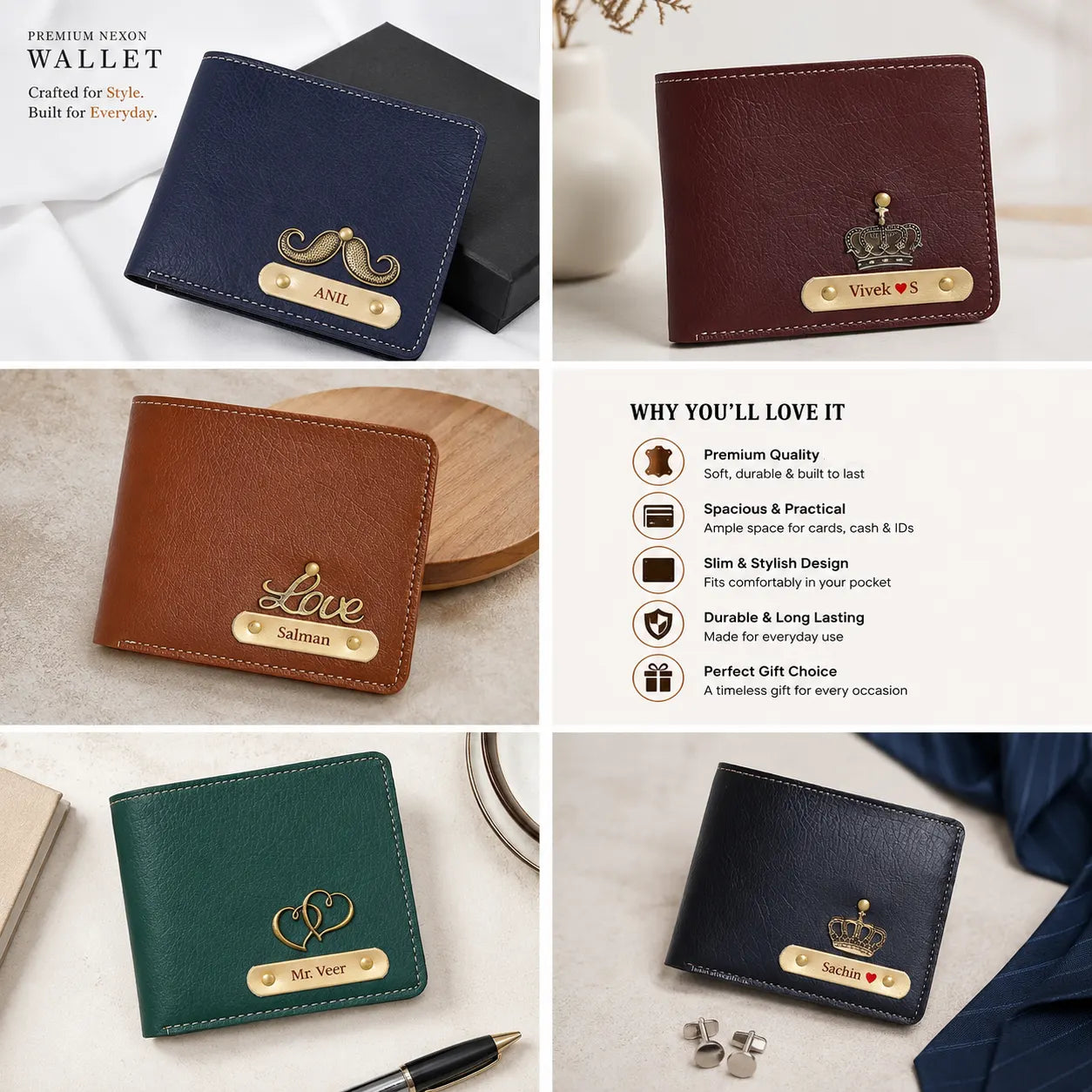 Nexon Premium Wallet – Stylish Personalized Wallet for Men