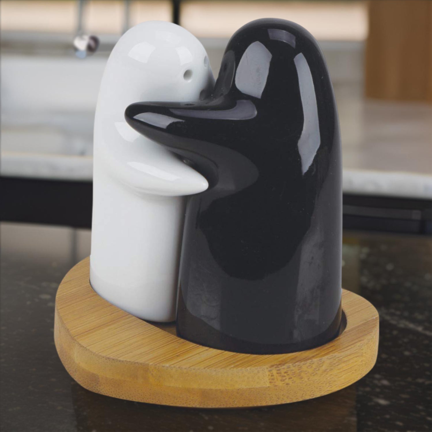 Cute Ceramic Salt & Pepper Shakers – Spice Seasoning Set (2 Pcs)