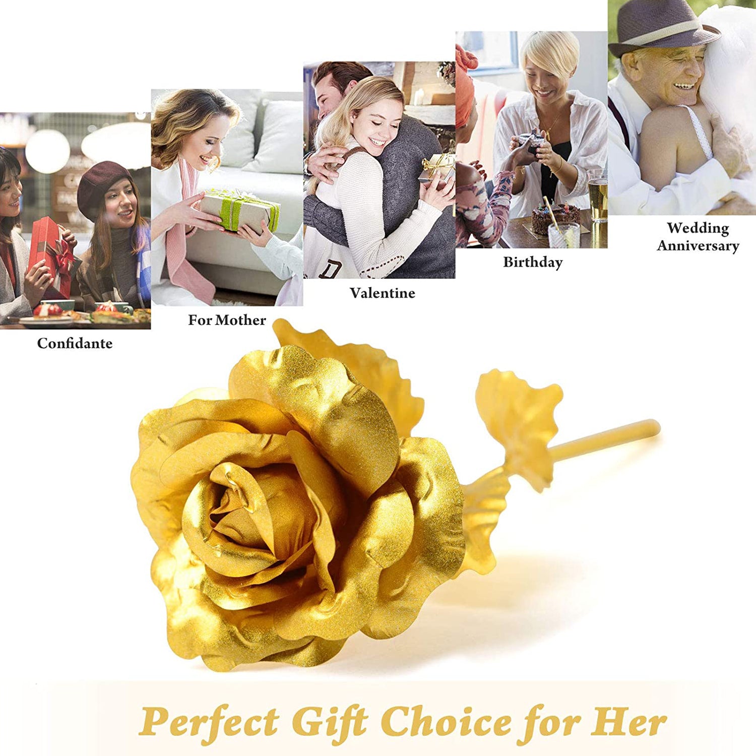 Luxury Gold-Plated Artificial Golden Rose – Premium Box Included