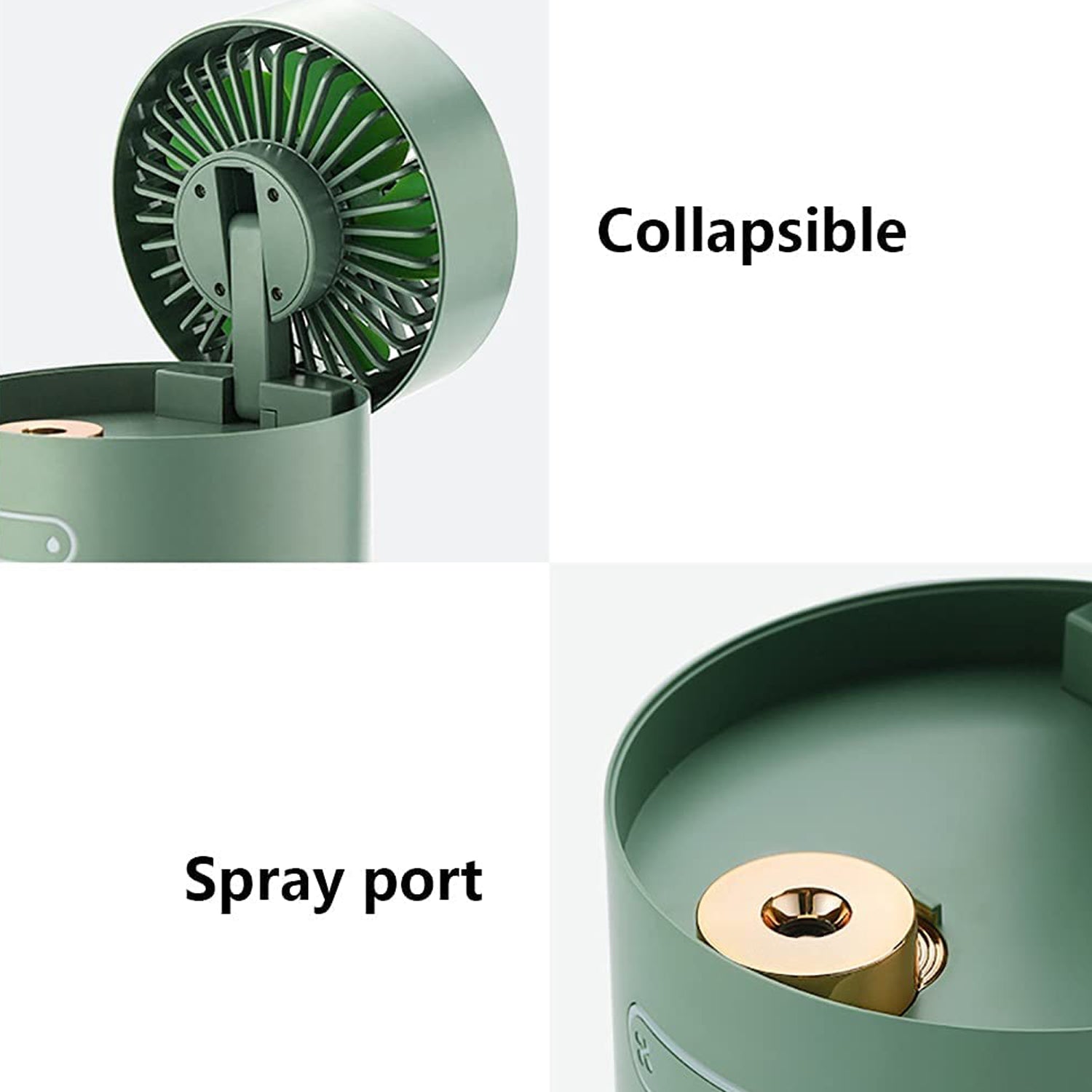 Mini Desktop Cooling Fan with Humidifier – USB Water Spray
