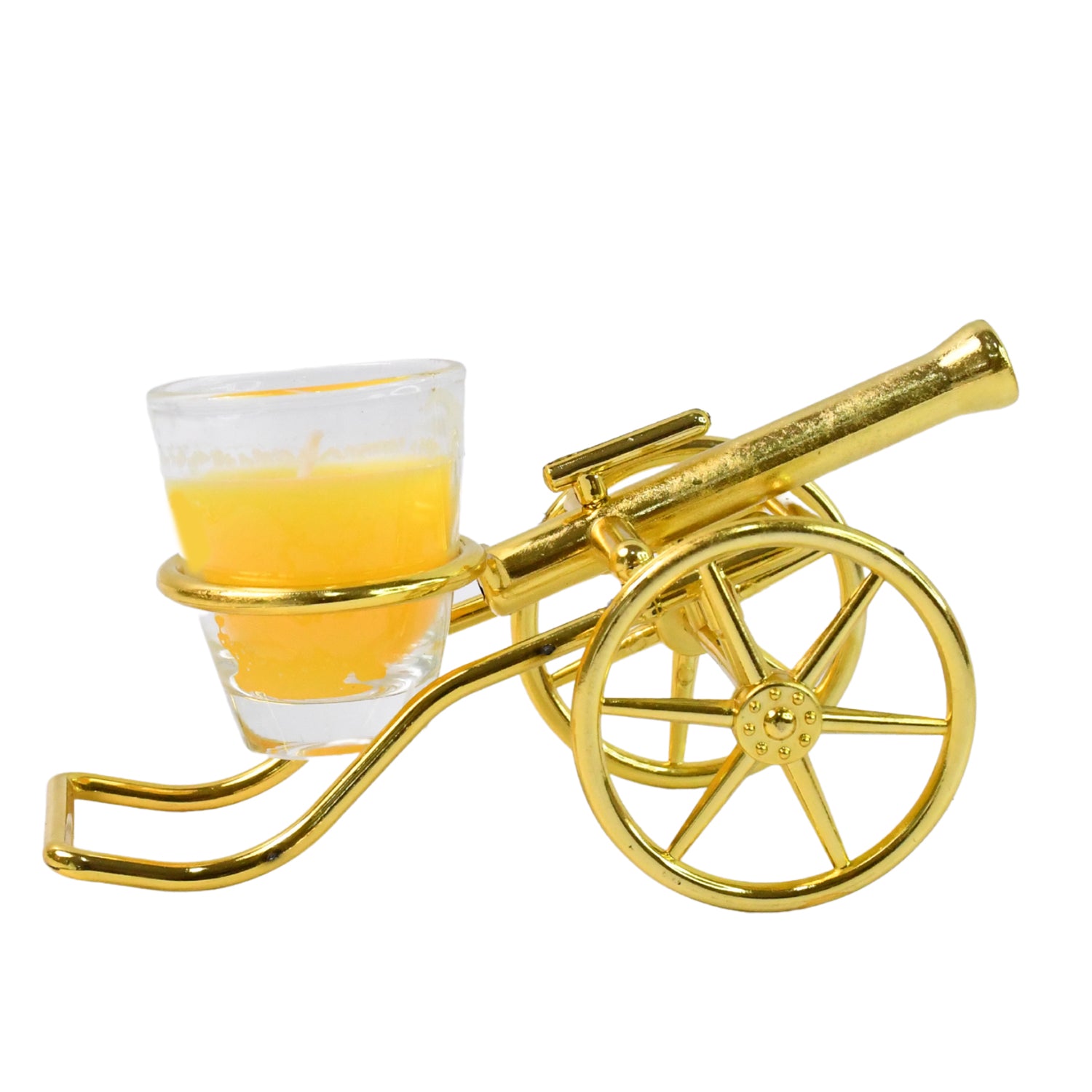 Top Cannon Tealight Candle Holder – Elegant Home Decor (1 Pc)