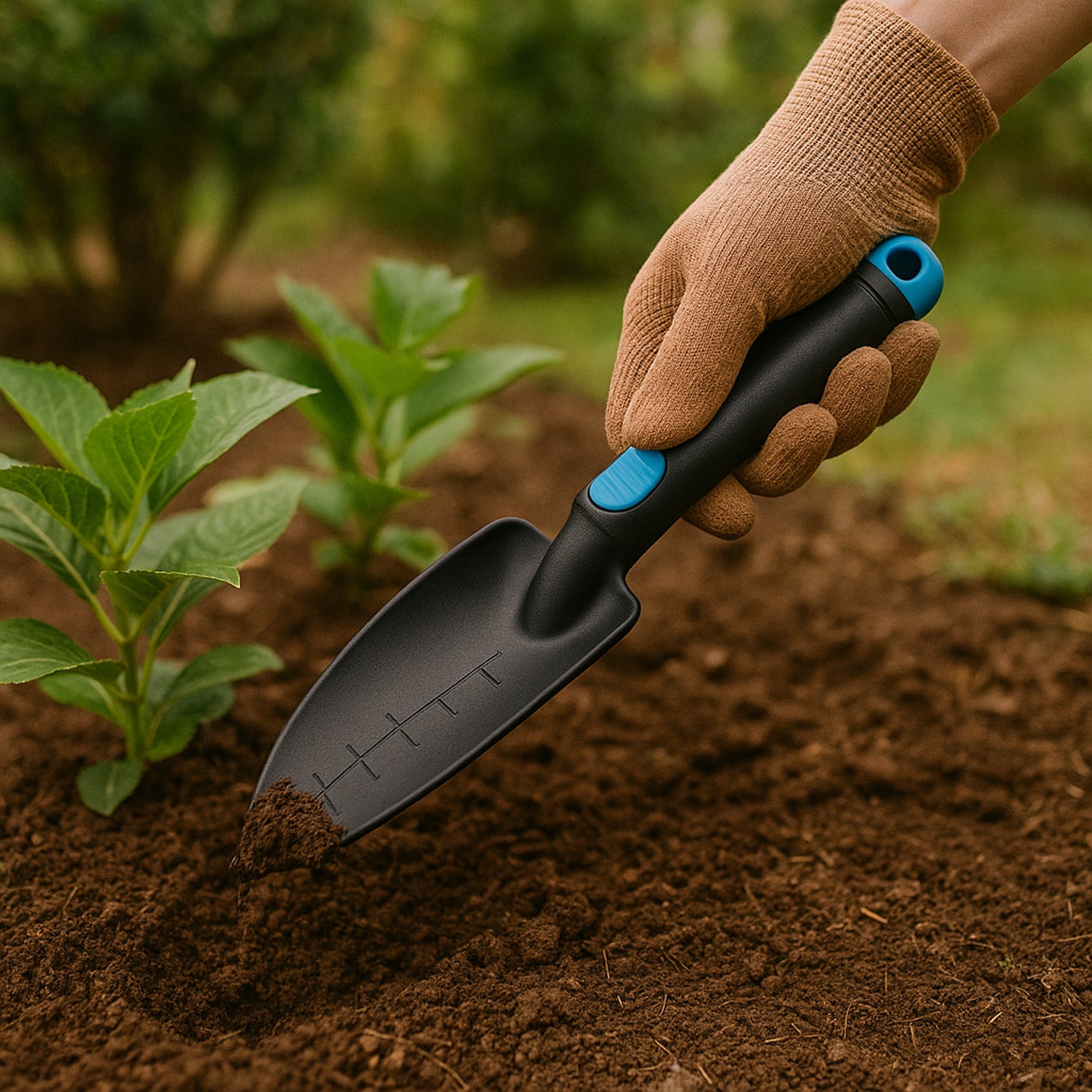 Heavy-Duty Garden Hand Trowel with Depth Marks (1 Pc)