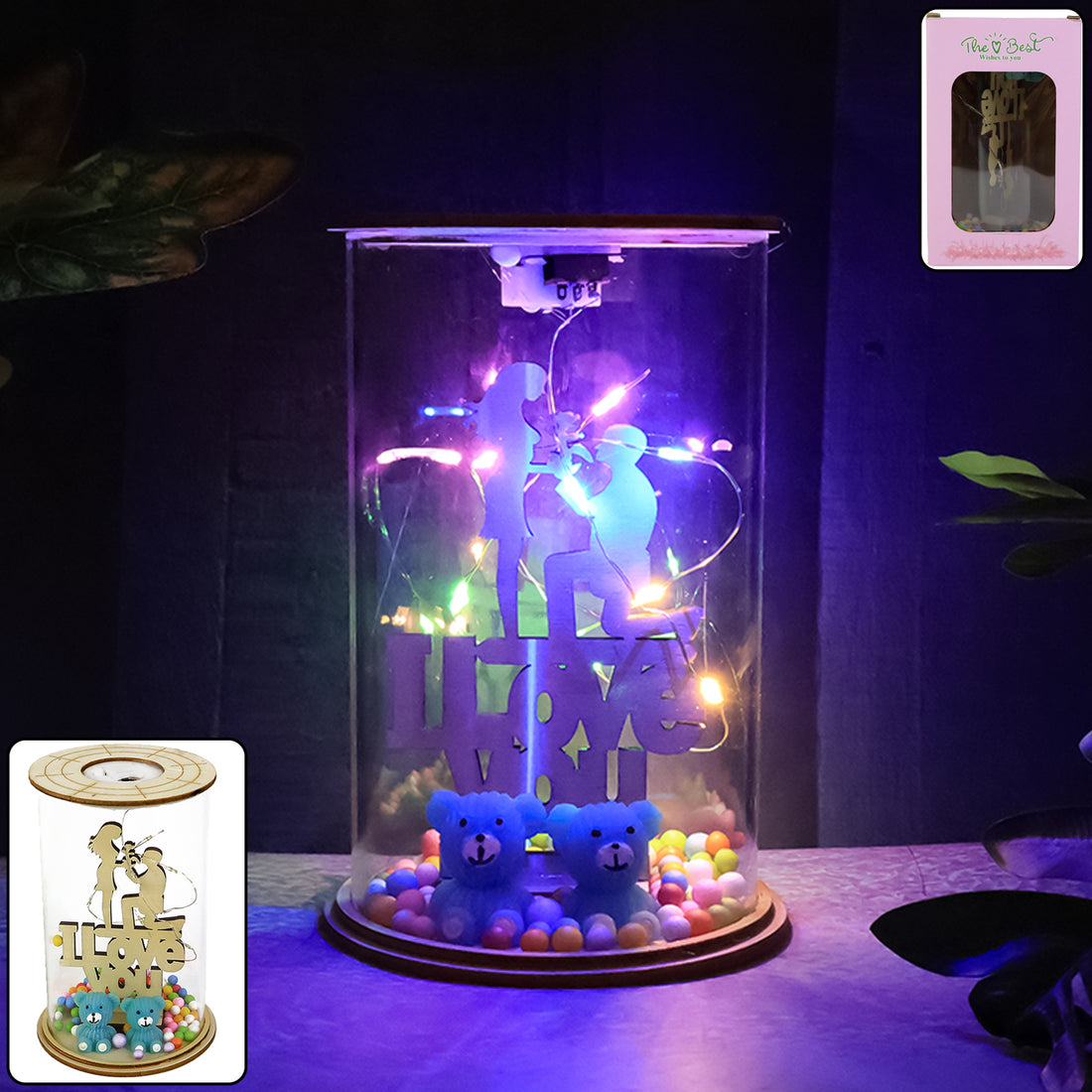 LED Decorative Light Showpiece – Elegant Home Accent (1 Pc)