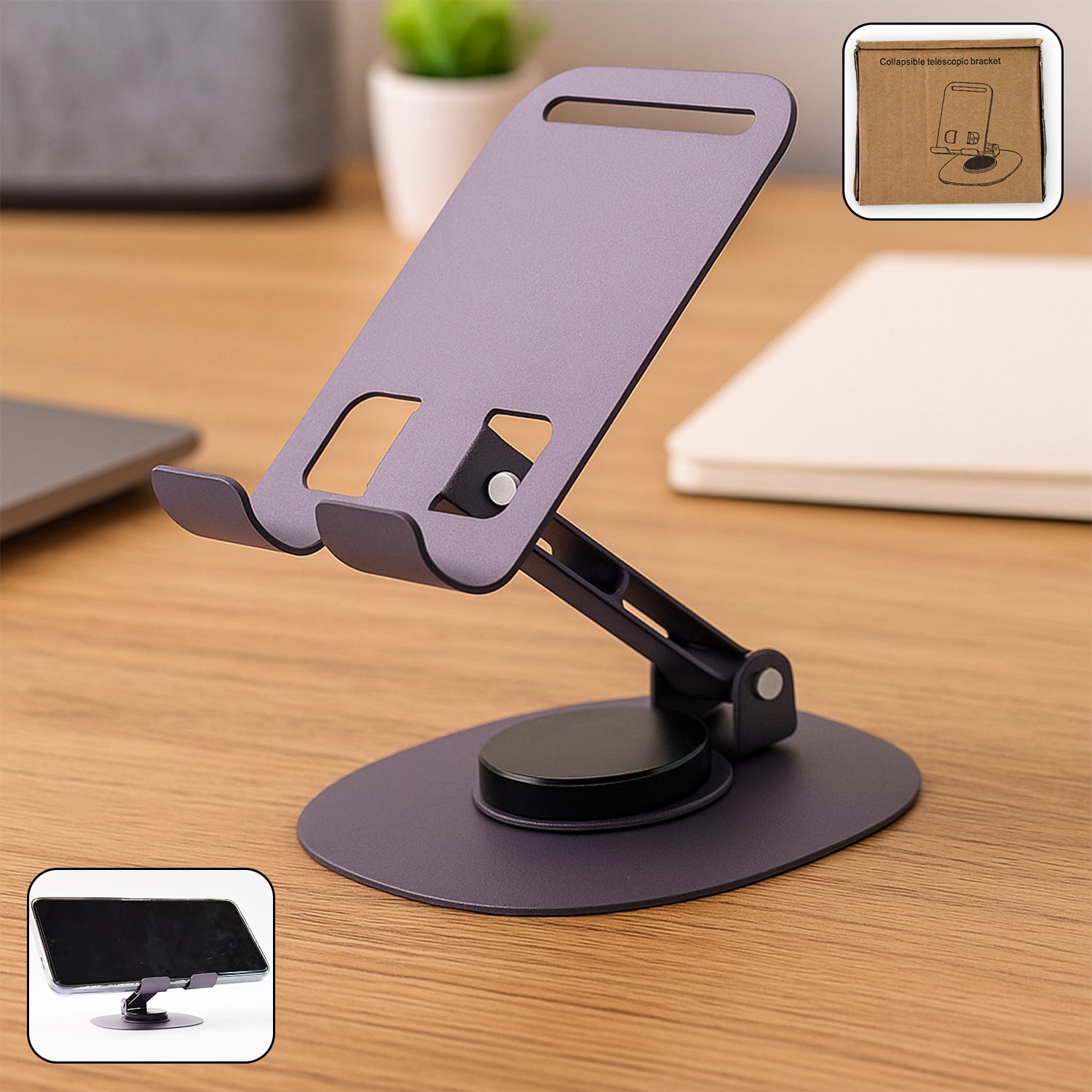 360° Rotatable Foldable Mobile Stand Adjustable Holder 1 Pc