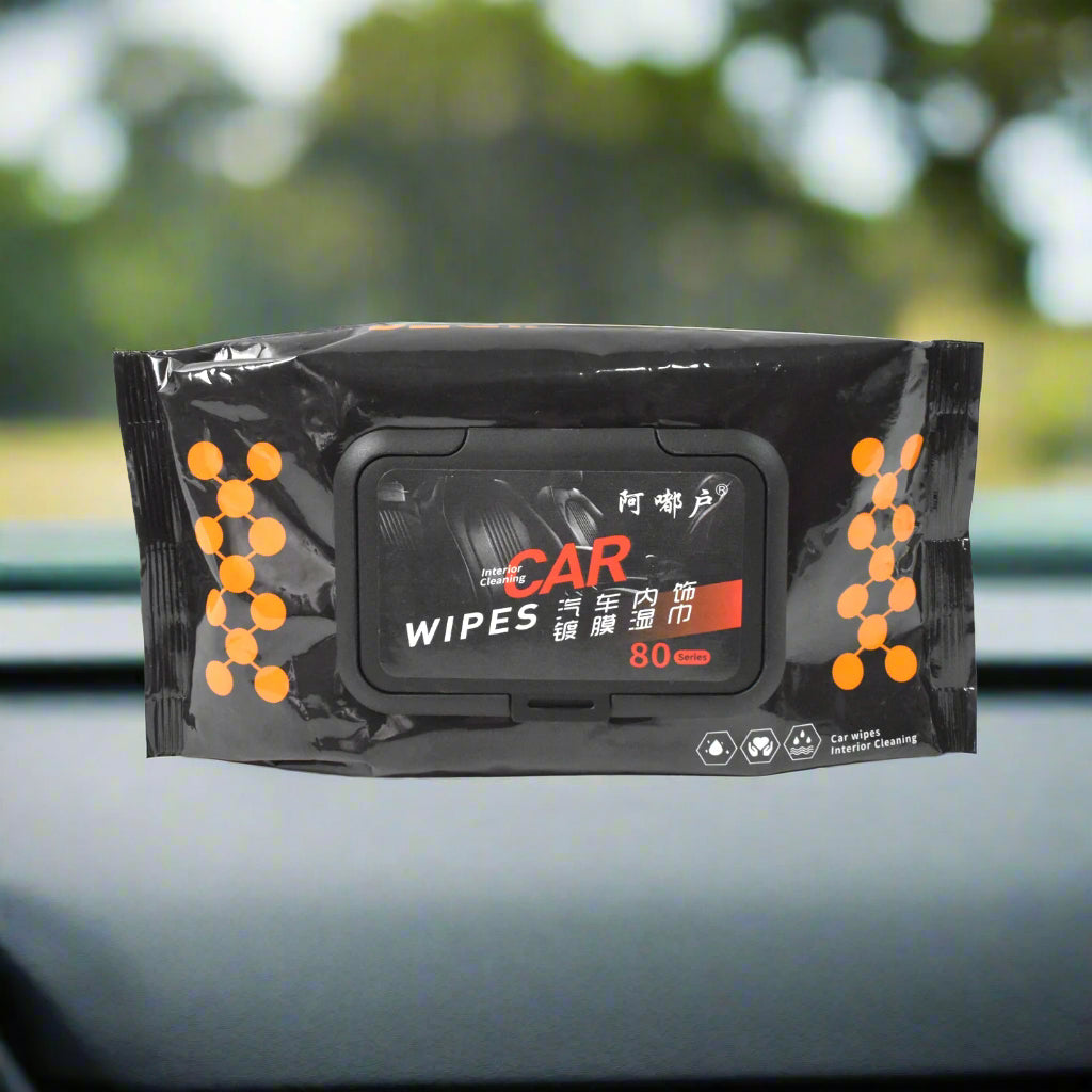Car Dashboard Scratch Remover Wipes – 80 Pcs Set for Auto Care