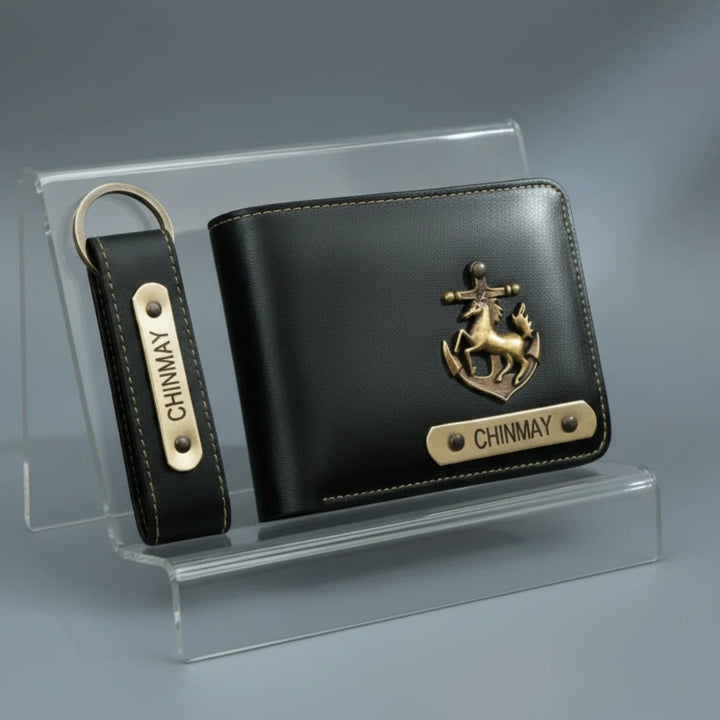 Personalized Wallet & Keychain Combo for Men – Perfect Gift for Him