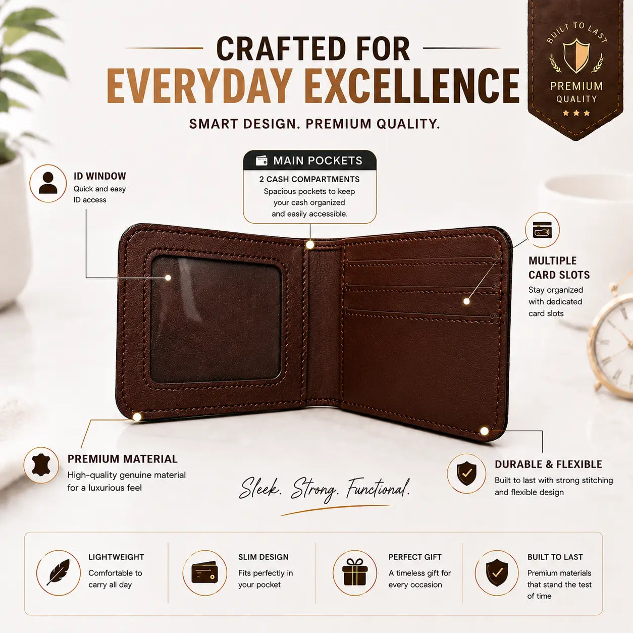 Personalized Wallet & Keychain Combo for Men – Perfect Gift for Him