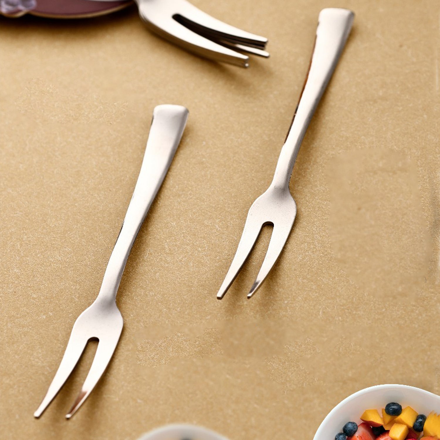 Apex 6-in-1 Stainless Steel Fruit Fork Set for Dining