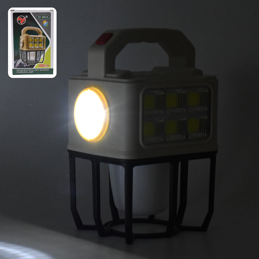 Solar Powered Camping Lantern - 3 Light Modes for Outdoor Adventures