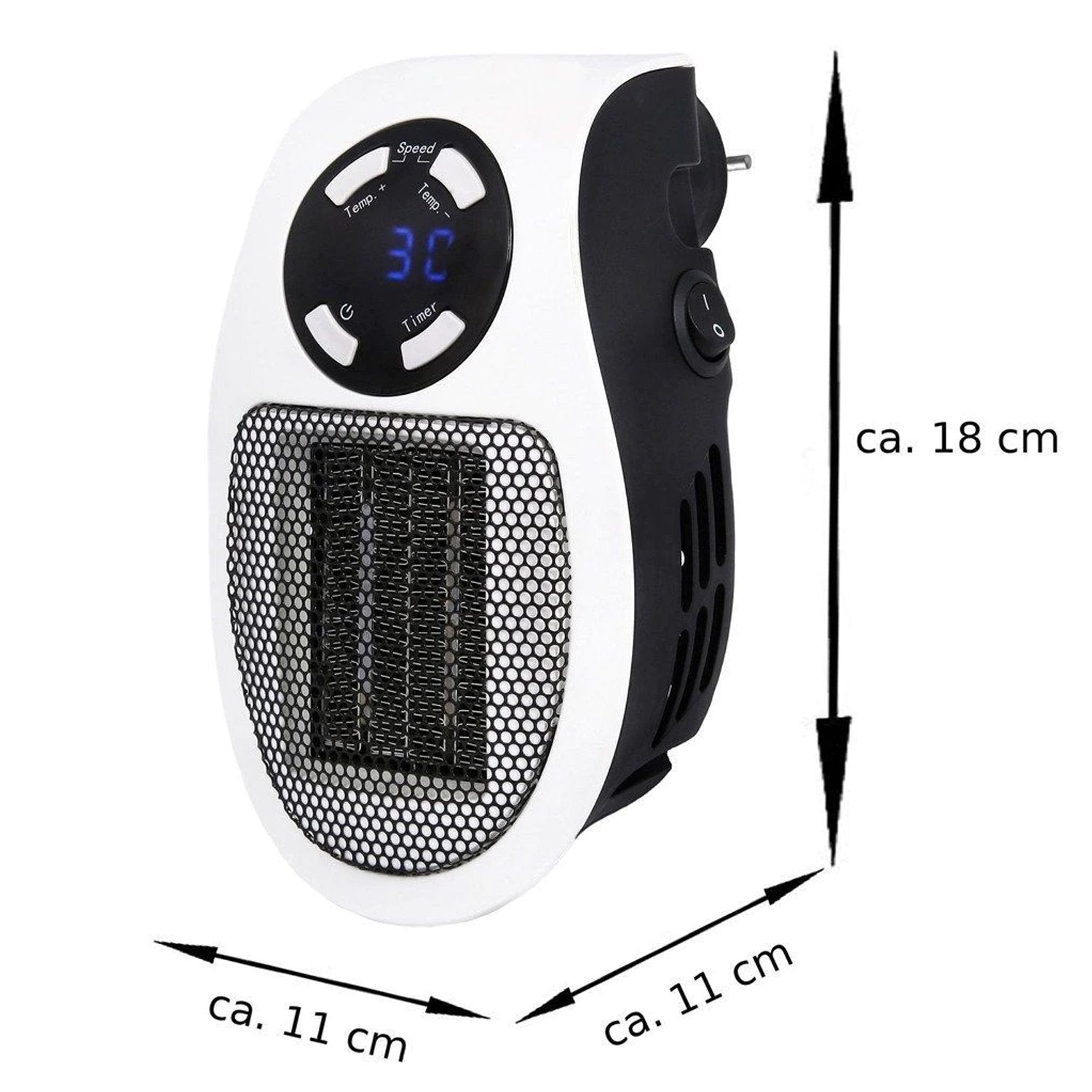 Mini Electric Space Heater – Quiet, Portable & Fast Heating