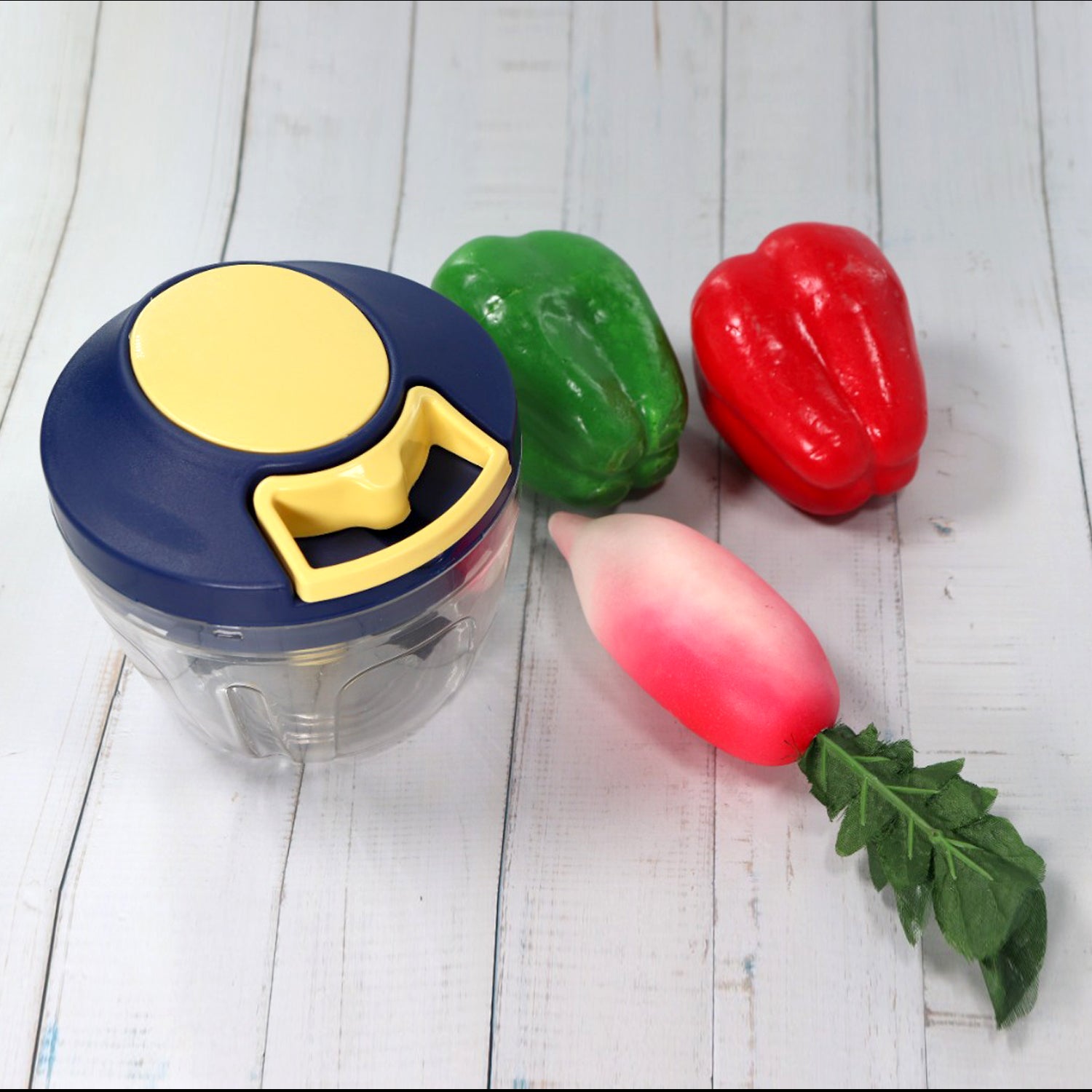 4-Blade Vegetable & Fruit Chopper for Easy Food Prep (650ml)