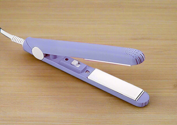 Mini Portable Hair Straightener & Curler – Compact & Dual-Function
