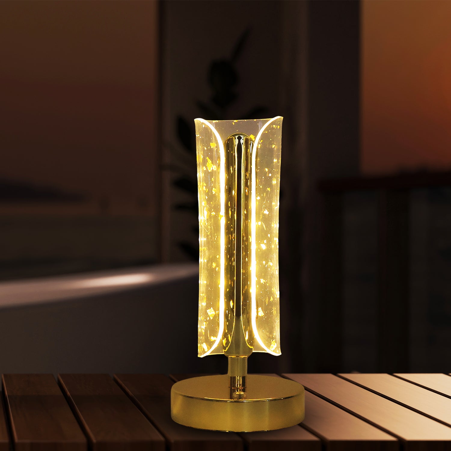 Elegant Crystal Table Lamp – Stylish Home Décor Accent