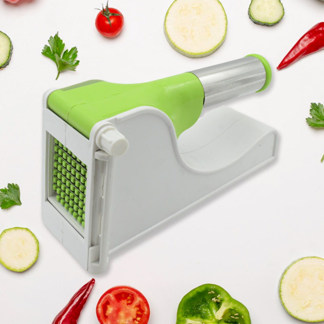 Virgin Plastic Potato Chipser and Slicer with Container